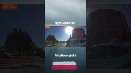 Taxi wjeżdża bez patrzenia i robi kolizję!  #wypadek #polscykierowcy #crash