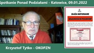 Krzysztof Tytko OKOPZN spotkanie Ponad Podziałami - Katowice, 09.01.2022