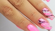 Neon pink and Flakes /Stardoro
#neonnails #flakesnails