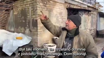 02. 12. 2022r - rosyjski cywil, spalono m&oacute;j dom.. NAPISY PL