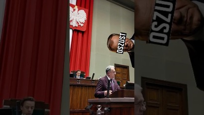Poseł Tadeusz Chrzan.  Akcja: #IdziemyPOwasOszuści