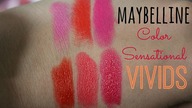 MAYBELLINE Color Sensational Vivids - test kolorów, swatche