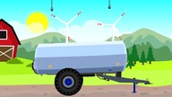 ☻ Farmer Farm Work - Liquid Manure Spreader | Bajki Traktory - W&oacute;z Asenizacyjny | Szambo ☻