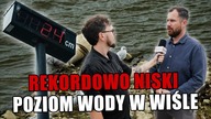 Rekordowo niski poziom wody w Wiśle.  Hydrolog IMGW ostrzega