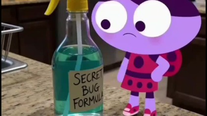 Ladybird Lu talking to the Secret Bug Formula 5