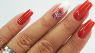 Autumn flower / Charbonne
#flowersnails #rednails