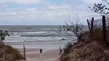 Wejście na plażę.