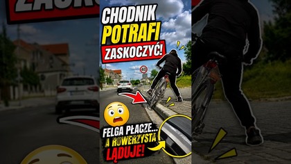 Uważaj na krawężniki!  #kierowcy #rower #shorts #droga