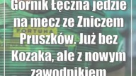Górnik Łęczna jedzie na mecz ze Zniczem Pruszków.  Już bez Kozaka, ale z nowym zawodnikiem