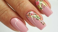 Neon flowers and gold foil/ Colours by Molly