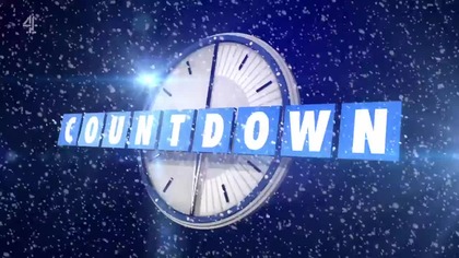 Channel 4 - Fragment teleturnieju "Countdown" w bożonarodzeniowej oprawie graficznej (18 grudnia 2025) (1/2)