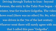 Tahir pass - Golgotha...