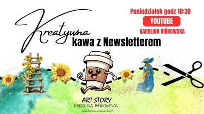 Kreatywna Kawa z Newsletterem | Newsletter set 44 I Projekt mixed media krok po kroku