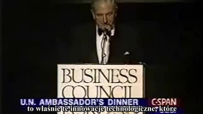 David Rockefeller a kontrola populacji [1994]