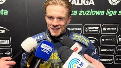 Bastian Pedersen po wygranej z Falubazem - 14. 06. 2006r.