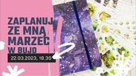 Planowanie marca w bullet journalu - Notes DevangariArt i Tosiakowe naklejki