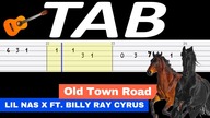  Old Town Road (Lil Nas X) - melodia TAB (gitara)  NUTY W OPISIE 