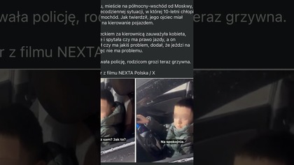 10 latek prowadził auto
