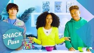 Rave, Kio, and Andre | Cereal for Dinner? | Snack or Pass Q&A w/ Cinnamon Toast Crunch