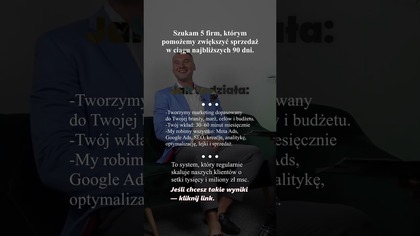 Chcesz więcej klientów? Pisz na PRIV na Insta