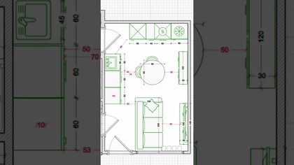 Układy funkcjonalne kawalerki #codziśrobimy #remontmieszkania #remont #projektantwnetrz