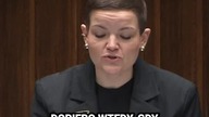Spór o dopłaty dla artystów.  Cienkowska: To jedna z najbardziej patriotycznych ustaw #shorts