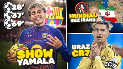 PIERWSZY hat-trick Lamine Yamala...  RONALDO kontuzjowany! Iran WYCOFA SIĘ z MUNDIALU?