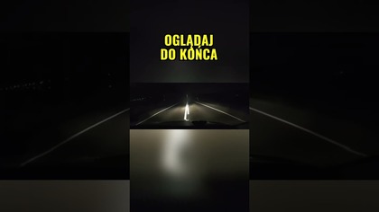 Myślał, że droga jest pusta aż zobaczył TO  #dashcam #noc #viral #polscykierowcy