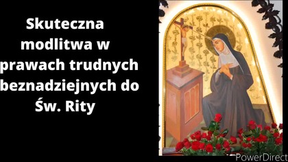 Skuteczna modlitwa do Św.  Rity