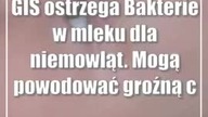GIS ostrzega: Bakterie w mleku dla niemowląt.  Mogą powodować groźną chorobę
