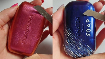 Soap Carving ASMR Relaxing Sounds no talking Satisfying ASMR Video