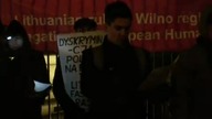 Pikieta przeciw dyskryminacji Polaków na Litwie - luty 2011