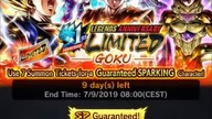 Dragon Ball Legends Legenda Aniniversary Limited GOKU Single Summon