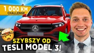 PRZEJECHAŁEM 1000 km MERCEDESEM EQB SZYBCIEJ NIŻ TESLĄ MODEL 3! 
