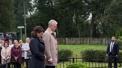 Dieveniškės.  Prezidentas Gitanas Nausėda Dieveniškėse.  Prezydent G.  Nausėda w Dziewieniszkach