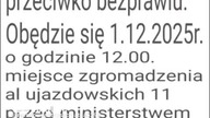 zapraszamy na protest przeciwko bezprawiu.