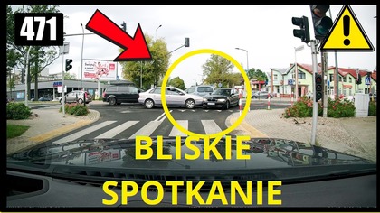 Kolizja, bliskie spotkanie Citroena z BMW - Grodzisk Mazowiecki