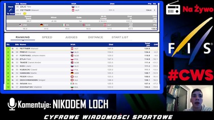 PUCHAR ŚWIATA W KLINGENTHAL - KWALIFIKACJE - NA ŻYWO - GODZ.  14:30 - 10. 12. 2023r.
