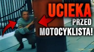 KOBIETA CHOWA SIĘ PRZED MOTOCYKLISTĄ - GŁUPI, AGRESYWNI I SZALENI LUDZIE VS MOTOCYKLIŚCI!