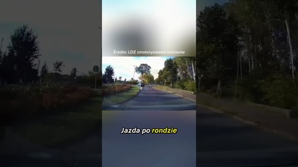 Kto go uczył jeździć?  Rondo to nie parking! #PolscyKierowcy #rondo #fail