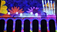 Niesamowite iluminacje na budynku