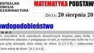 PRAWDOPODOBIEŃSTWO ZADANIE 30 CKE 2019 SIERPIEŃ MATEMATYKA PODSTAWOWA.