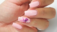 Little pink bow nails art TUTORIAL / Charbonne