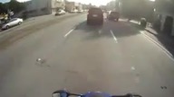 Auto wjechało w motor
