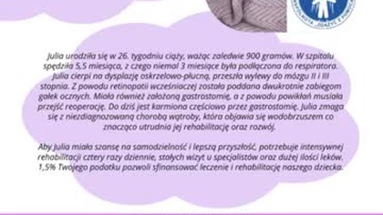 Twoje 1,5% dla Julii