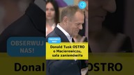 (subskrybuj) Donald Tusk OSTRO o Macierewiczu, sala zaniemówiła #shorts