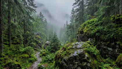 12H Heavy Forest Rain Sounds &bull; Deep Sleep & Insomnia Relief
