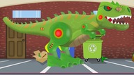 Tank and Dinosaur Robot | Formation and uses | Toy Factory For Kids | Czołg - Bajka Dinozaur Youpii