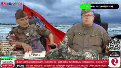 Jesteśmy wRealu24, Lublin za 4 dni.  Wt.  23. 6. 2026r.  W.  Olszański, M.  Osadowski Kamraci NPTV.pl