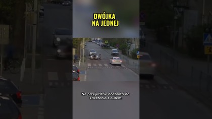O włos od tragedii! 2 osoby na hulajnodze i zderzenie  #shorts #polskiedrogi #bezpieczeństwo
